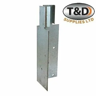 £13 • Buy Arris Rail Mortice Support Brackets Galvanised Gate & Fence Hardware 200x62x62