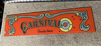 24-6”. ORIGINAL Carnival PLEXI Sign Marquee ARCADE VIDEO GAME PART • $65