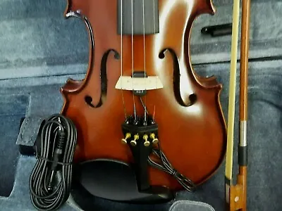 $145 • Buy New 4/4 Full Size Flamed Concert Acoustic/electric Violin/fiddle-german