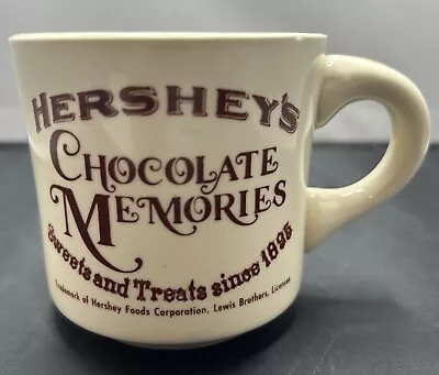 VTG Hersheys Chocolate Memories Coffee Mug 8 Oz Cup Sweets And Treats Since 1895 • $11.04