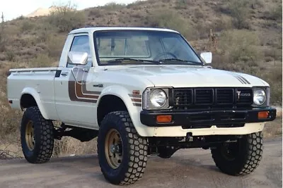 1979 Toyota 4x4 Pickup White | 24X36 Inch POSTER| | Vintage Classic • $23.99