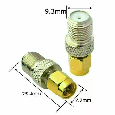 SMA Male (male Pin) To F Type Jack Female Straight RF Coaxial Connector Adapters • £3.79