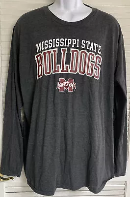 Men's Mississippi State Bulldogs Long Sleeve T-Shirt 3XL Fanatics Cotton Blend • $11.99