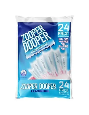 Zooper Dooper Lemonade Water Ice 24 Pack 70ml • $10.95