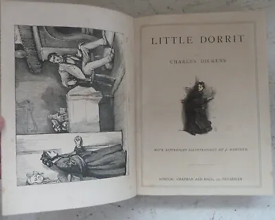 Antique Book Little Dorrit & Great Expectations Charles Dickens Chapman & Hall • £14.50