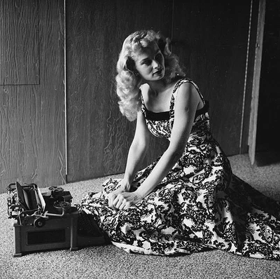 $9 • Buy Actress Irish Mccalla Poses At Home In LA 1956 OLD PHOTO 37