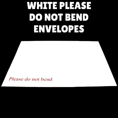 White Envelopes Please Do Not Bend Hard Backed Red Font A5 A4  • £129.79