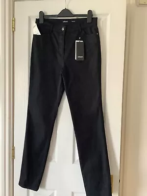 OLSEN MONA Slim Fit / Skinny Stretch Black Denim Jeans EUR38 UK 12 RRP £99 BNWT • £69.99