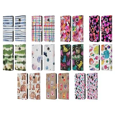 Official Ninola Watercolour 3 Leather Book Wallet Case Cover For Motorola Phones • $23.95