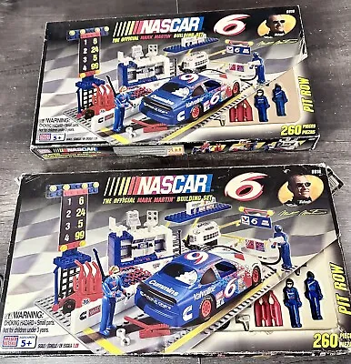 1999 MEGA BLOKS NASCAR # 6 MARK MARTIN BUILDING SET PIT ROW #9916 Lot Of 2!! • $38.99