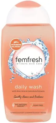 £3.45 • Buy Femfresh Everyday Care INTIMATE Daily Feminine WASH PH Balanced Aloe Vera 250 Ml