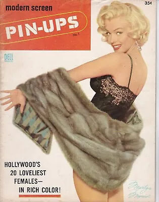 1955 Marilyn Monroe Cover Modern Screen Pinups #1 Cheesecake Full Color Magazine • $198