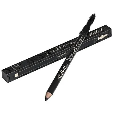 EYEBROW PENCIL & SOFT BRUSH Natural Dark Brown Fill In Blend Define Shape Brows • £5.99