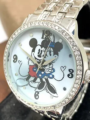 Disney Mickey & Minnie Mouse Women's Watch Stainless Steel 40mm Quartz W001832 • $29.67