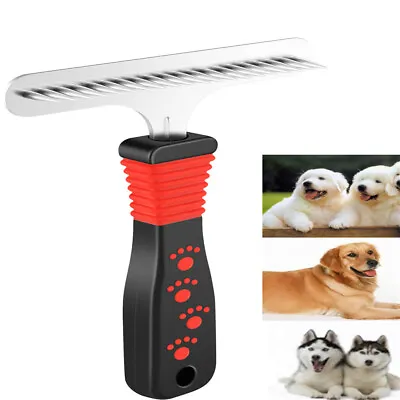 Pet Dog Grooming Hair Removal Comb Gentle Brush Cat Long Short Fur Hair Rake UK • £4.34