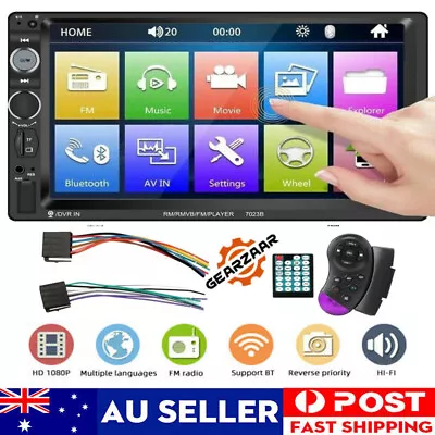 7'' Double Din Car Stereo Bluetooth Head Unit Android Touch Screen FM Radio USB • $38.99