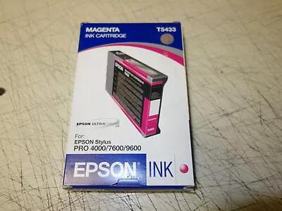 Epson Genuine 110ml Ink T5433 (Magenta) Stylus Pro 4000/4400/7600/9600 *EXPIRED • $24.99