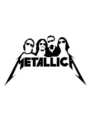 Metallica Car Vinyl Sticker Singer Band Metal Punk Rock Music Gig Acdc 4inch  • £3.69