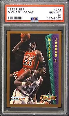 1992 Fleer #273 Michael Jordan PSA 10 Gem Mint • $550