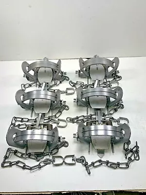 $68.95 • Buy 6 Duke #2 Coil Spring Traps (Raccoon Coyote Bobcat Fox  Otter Trapping Supplies)