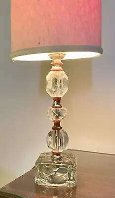 Vintage 1940’s Crystal Lamp Made By Houze  • $20