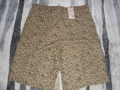 Nwt Levi Strauss & Co Levi's Camouflage Camo Cargo Denim Jean Shorts Size 40 • $26.99