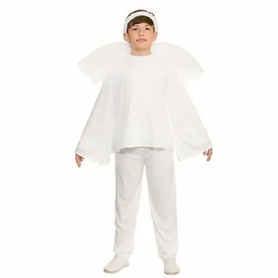 £14.95 • Buy Child Boy's White Nativity Christmas Angel Fancy Dress Costume