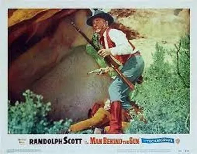 The Man Behind The Gun Starring Randolph Scott Patrice Wymore Philip Carey • £3.50