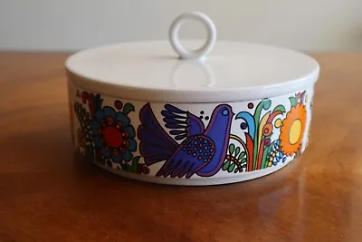 Villeroy & Boch ACAPULCO Serving Vegetable Bowl 8  With Lid Birds Flowers • $71.25