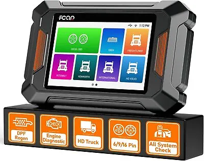 FCAR F801 Heavy Duty Truck OBD Diagnostic Scanner DPF Regen For Mack Maxxforce • $359.99