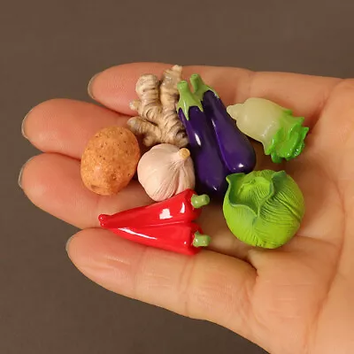8PC Dollhouse Miniatures Mini Food Vegetable Kitchen1/12 Scale Potato Cabbage • $7.32