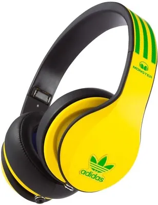 Adidas Originals By Monster Over-Ear Headphones Yellow-Green / NEW • $129