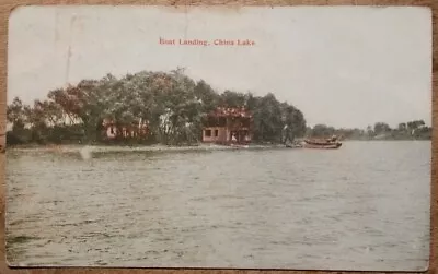Vintage C1910 Boat Landing China Lake ME PC Post Card Vassalboro China Area • $13.50