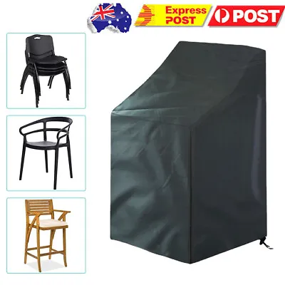 $17.99 • Buy Waterproof Chair Cover Outdoor Garden Furniture Stackable Lounge-Seat Cover