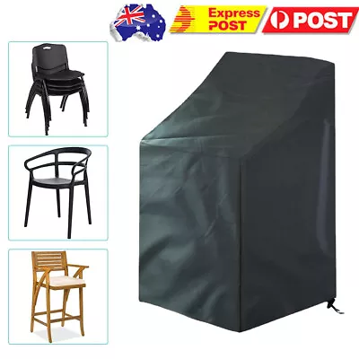 Waterproof Chair Cover Outdoor Garden Furniture Stackable Lounge-Seat Cover • $17.09