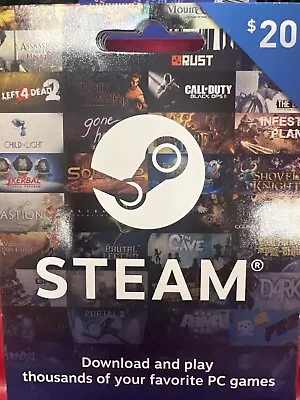Steam $20 Valve Gift Card Steam Wallet  • $31