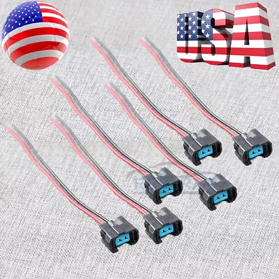 6PCS NEW Fuel Injector Connector Pigtails For Acura CL MDX NSX RL TL Saturn Vue • $10.08