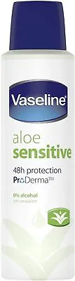 Vaseline Aloe Sensitive Anti-perspirant Deodorant Aerosol 150 Ml • £3.69