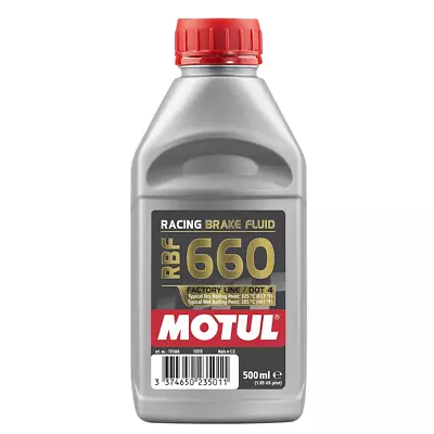 Motul RBF 660 Factory Line 100% Synthetic Racing Brake Fluid 101667 500ml 1 Pack • $28.11