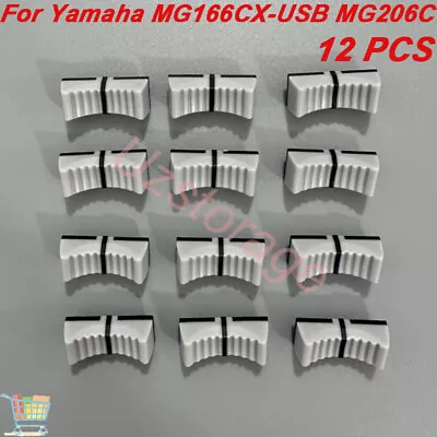 12Pcs New For Yamaha MG166CX-USB MG206C Hole 4mm Gray Slide Fader Knob Cap • $14.55