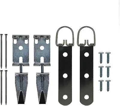 Mirror Hanging Kit With Hangers And Leveling Hardware - 100 Lbs - Heavy Duty Mir • £11.24
