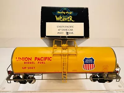 Vintage NIB 1990s Weaver Ultra Line O Scale 2-Rail Union Pacific 40' Tank Car • $9.99