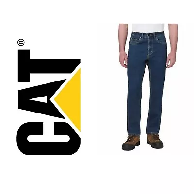 Caterpillar Men’s Work Jean Stretch Denim Reinforced Seams 34x30 • $23.19