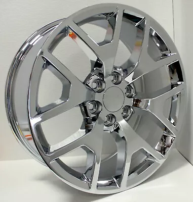 $1359 • Buy Chevy 22  Chrome Honeycomb Wheels Rims For 2000-18 Silverado Tahoe Suburban Z71