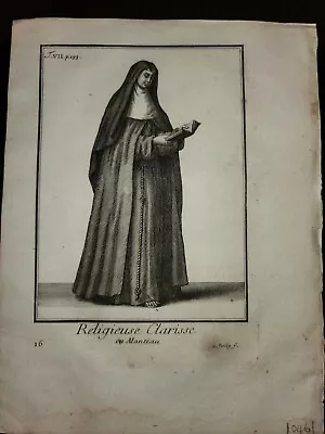 Rare Antique Print RELIGION CHRISTIANITY HISTORY OF COSTUME Ca 1700 • $19.95