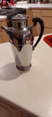 $56.95 • Buy Vintage Art Deco Krome-Kraft Farber Bros NY Cocktail Pitcher Bakelite Handle