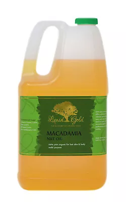 Gallon MACADAMIA NUT CARRIER OIL 100% PURE NATURAL ORGANIC COLD PRESSED HEALTH • $59.69