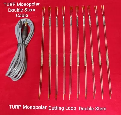 4a Cutting Loop Double Stem 10pcs +  Monopolar Turp  Double Stem Cable 1pc • $168.19