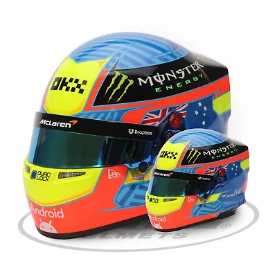 McLaren F1 Oscar Piastri 1/2 Scale Mini Replica Helmet 2024 Bell Helmets Special • £150