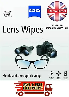 £0.99 • Buy Zeiss Pre Moist Lens Wipes Optical Glasses Cleaning Phone Screen Camera 1 - 400
